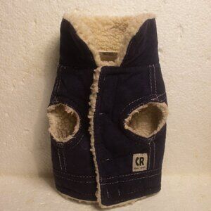 Extra Small Faux Fur Lined Dog Jacket Coat
